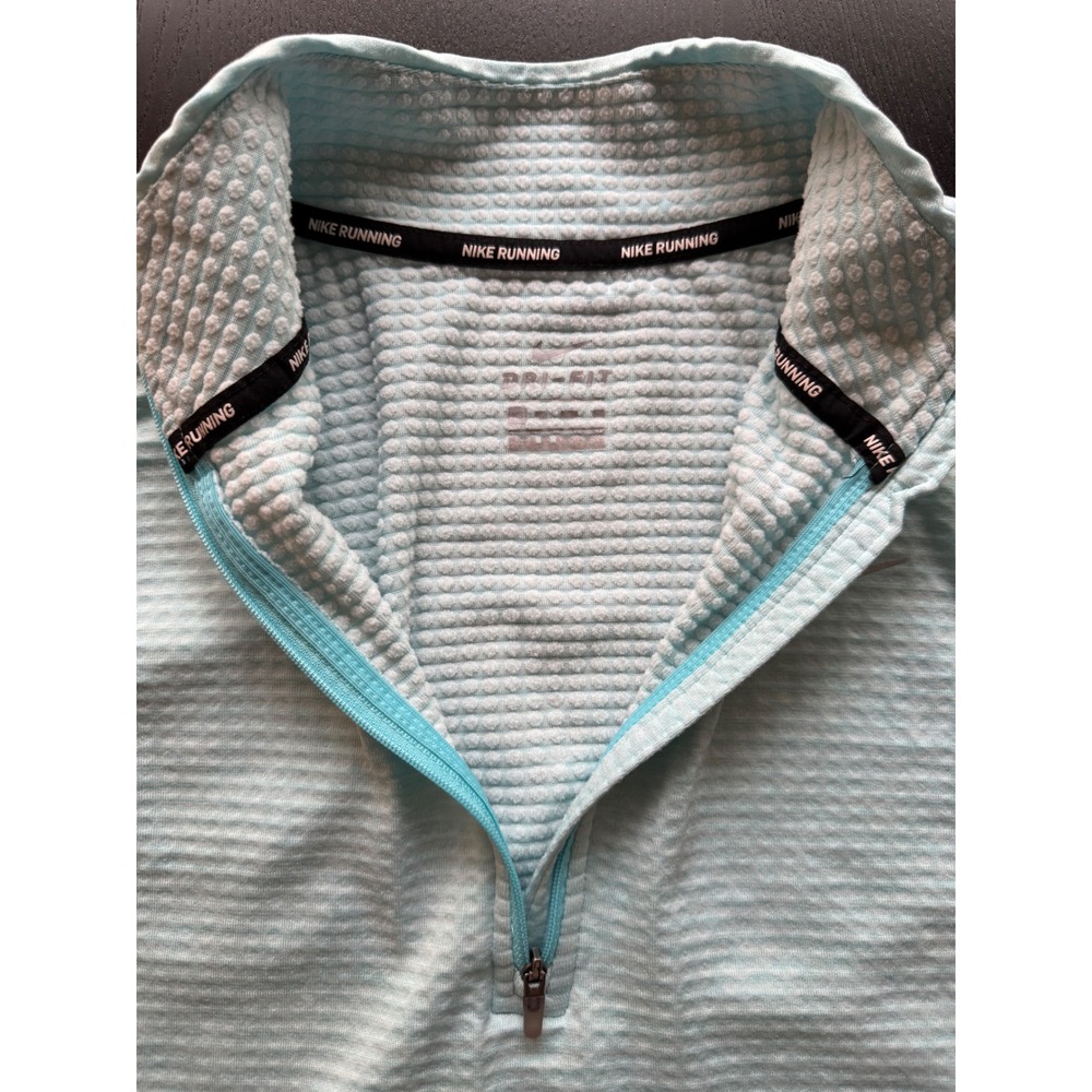Nike Running Womens Mock Neck Zip Up Track Jacket‎ XS Aqua Dri-FIT Training - Picture 8 of 16